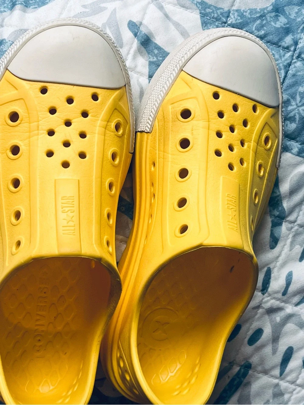 Converse All start Yellow Slip-On Water Shoes with White Toe Cap